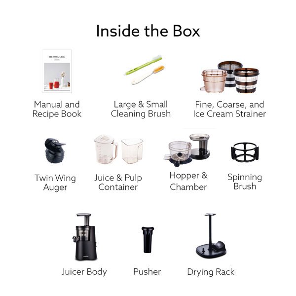 Hurom HAA Alpha Series 43 Speed Slow Masticating & Cold Press Juicer